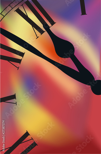 Hour-hand and midnight