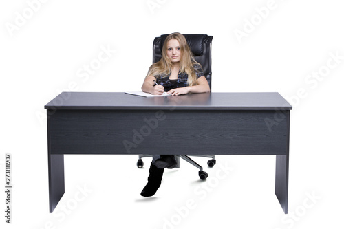 Mädchen bei der Prüfung