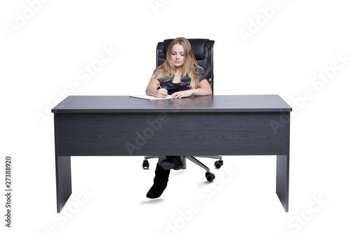 Mädchen bei der Prüfung