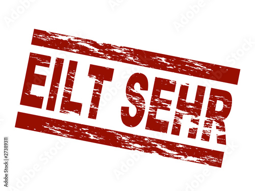 Eilt sehr / vektor