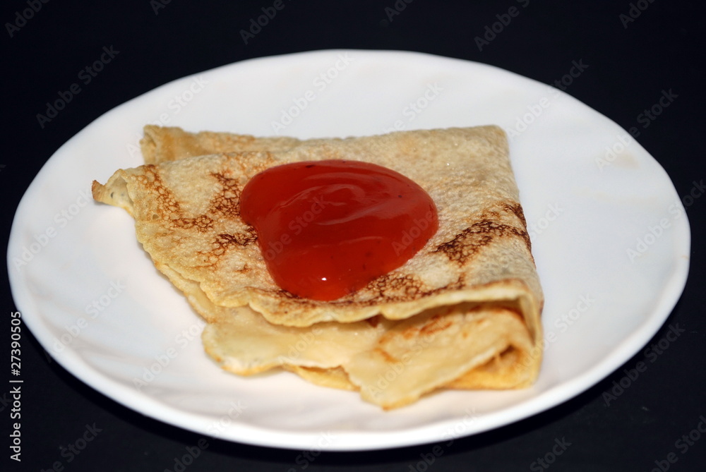 pancake with a jam