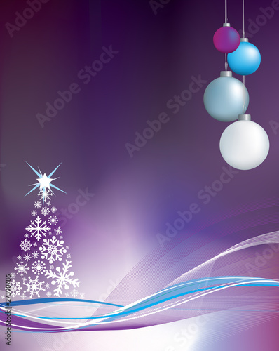 purple christmas background illustration