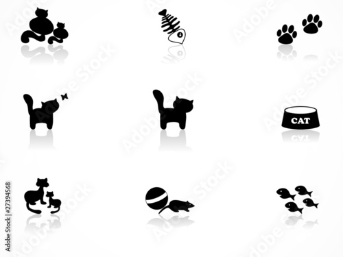 Cat icons set
