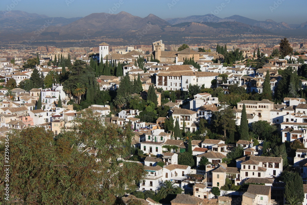 aerial view of Albayzin - Granada