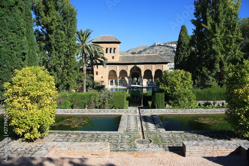 peaceful garden in Alhambra - Granada