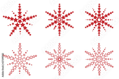 Schneeflocken-Sterne