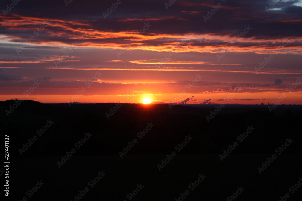 Sonnenuntergang im Siebengebirge Sonnenuntergang im Siebengebirge