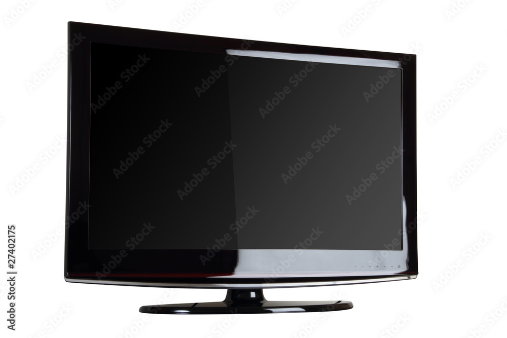 Plasma / LCD TV Front Shot Isolate on White Background Plasma / LCD TV Front Shot Isolate on White Background