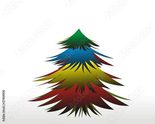 Christmas or New Year color  tree
