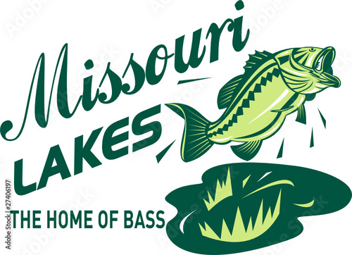 largemouth bass fish jumping missouri lakes