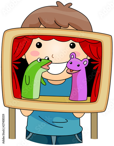 Принти на полотні Puppet Show