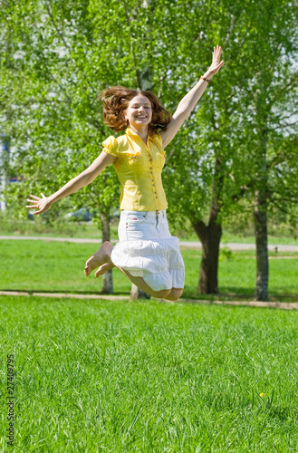 Jumping girl