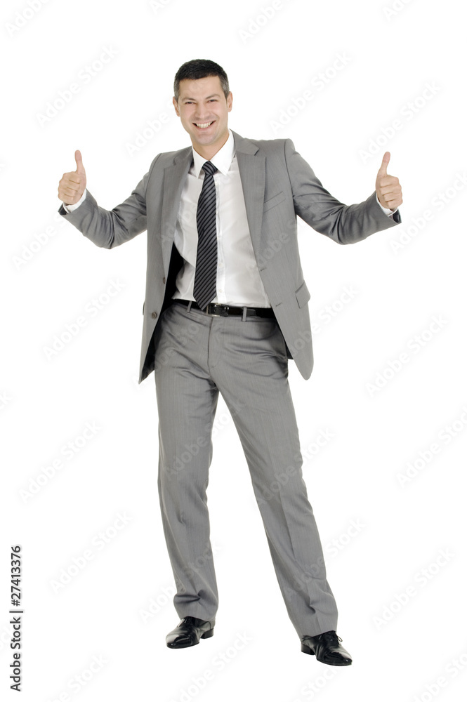 businessman with thumb up