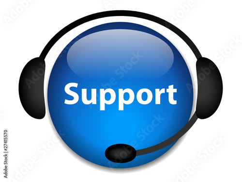 SUPPORT Web Button (hotline customer service contact helpline)
