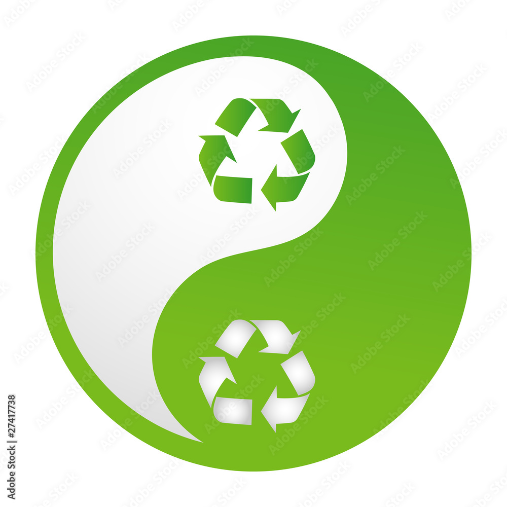 Obraz premium recycle yinyang