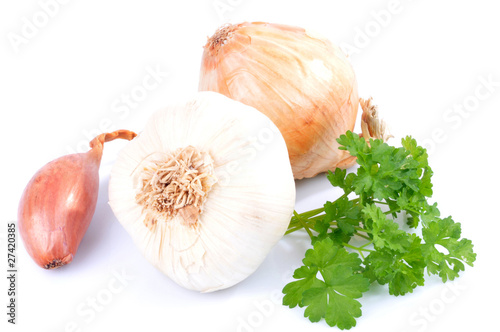 Ail, échalote,oignon et persil