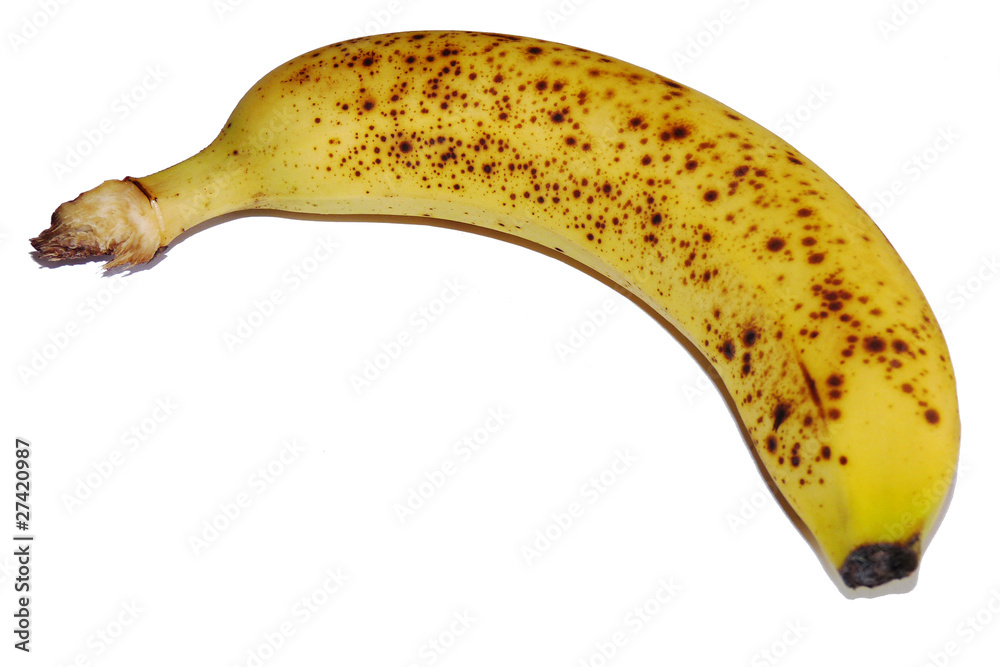 Banane mit Bananenschale