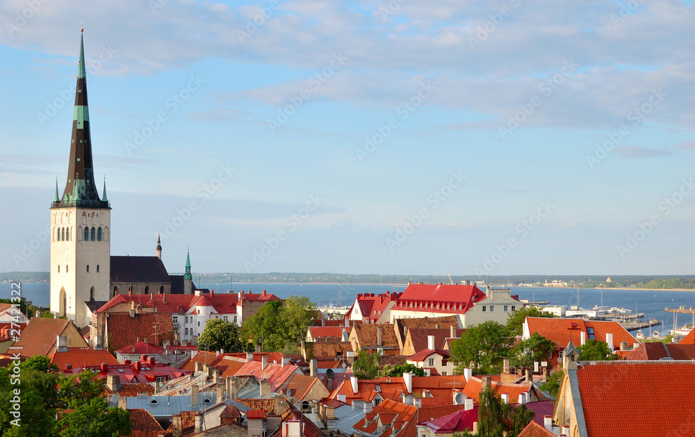 Red roofs of old Tallinn