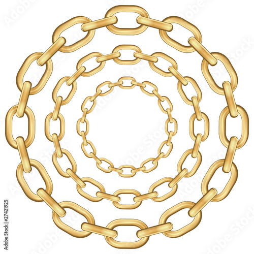 gold circle chain
