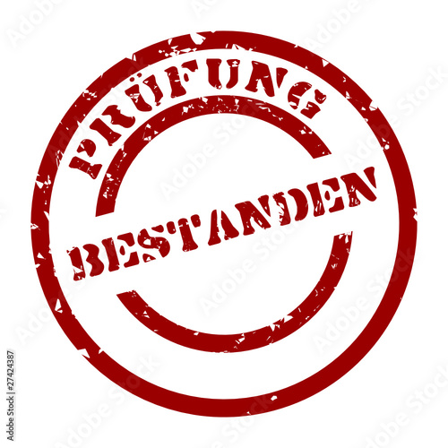 stempel prüfung bestanden I