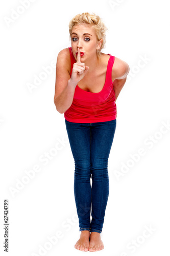 Woman With Joke Secret Expression