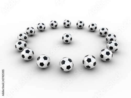 Cercle ballons de football