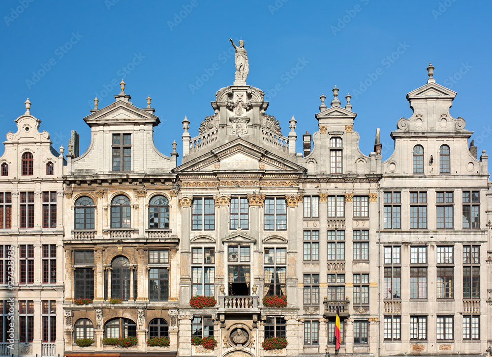 Fototapeta premium Ancient Buildings In Brussels Grand Place