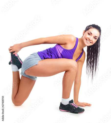 girl stretching