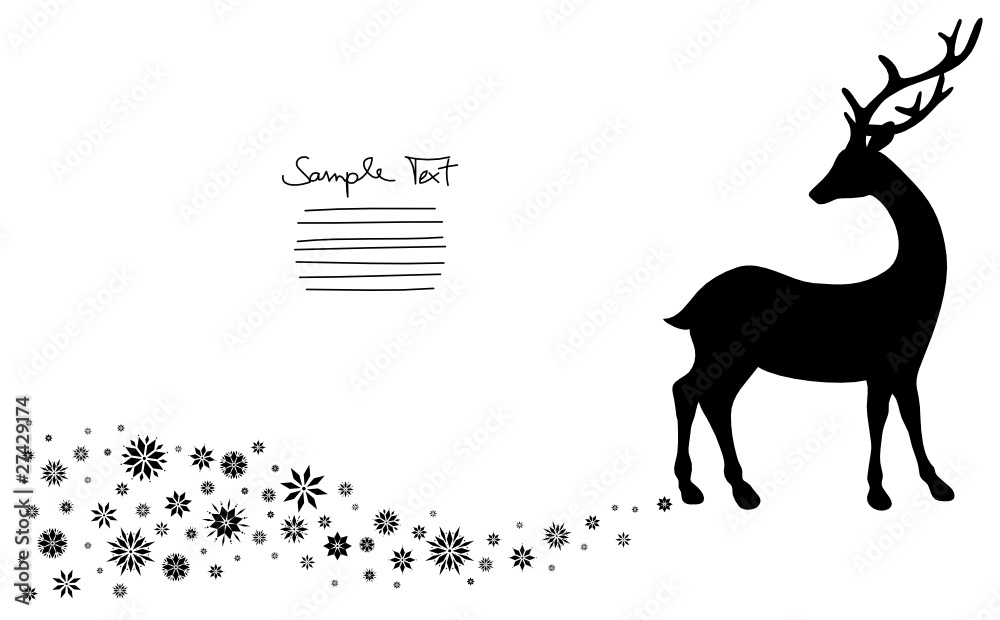 Standing Reindeer Background