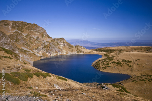High mountain lake