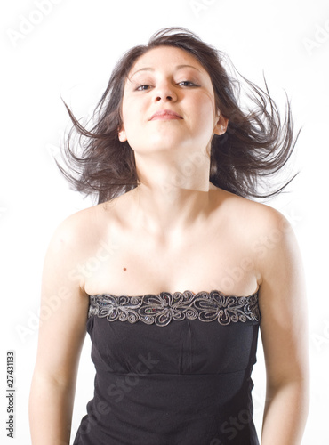 Billede på lærred jeune femme en robe