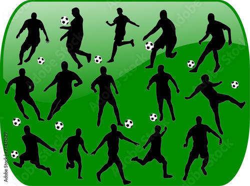 football with background - vector