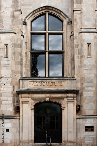 Entrance to the University of Arkansas Agriculture Building
