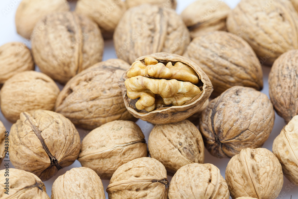 Walnuts background Walnuts background