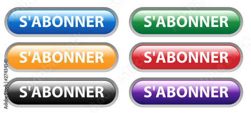 Série de Boutons "S'ABONNER" (abonnement inscription s'inscrire)