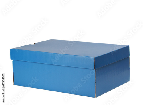 Fototapeta blue shoe box