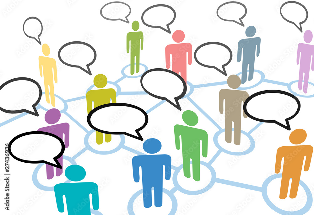 People talk social speech communication network connections People talk social speech communication network connections