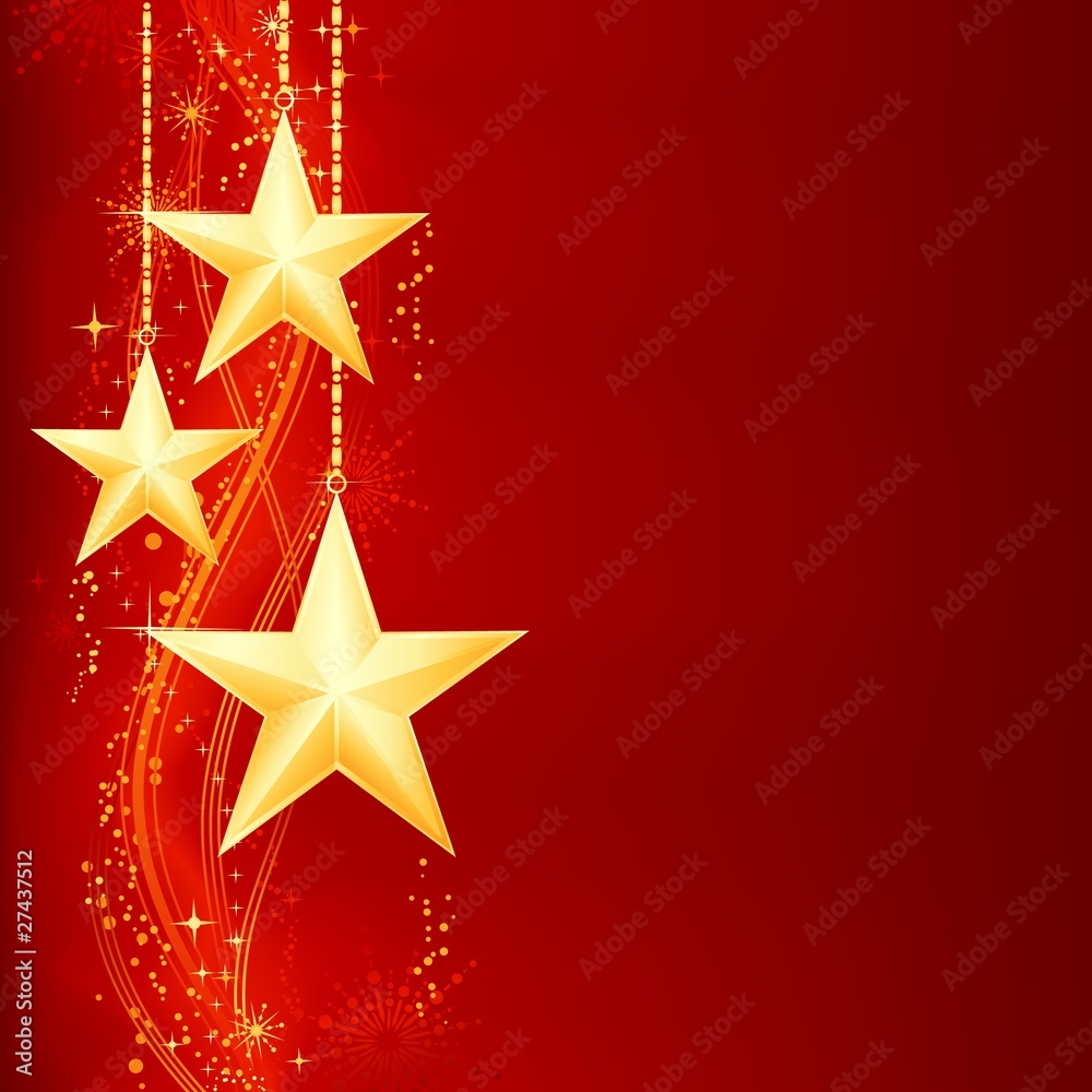 Christmas pattern with golden stars Christmas pattern with golden stars