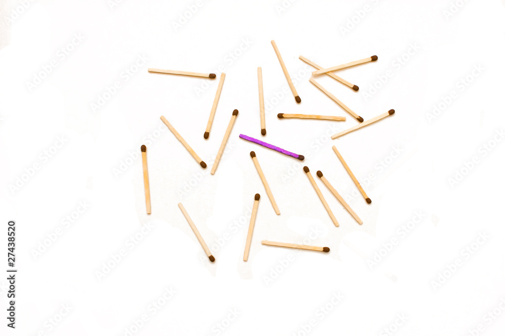isolated matches on a white background isolated matches on a white background