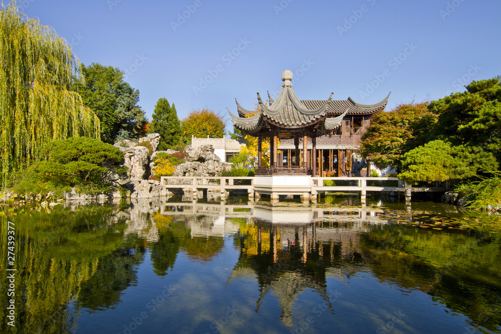 Reflection by the Pond in Chinese Garden