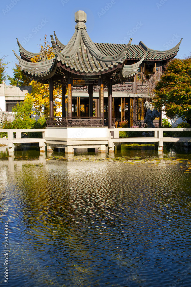 Pavilion and Teahouse at Chinese Garden