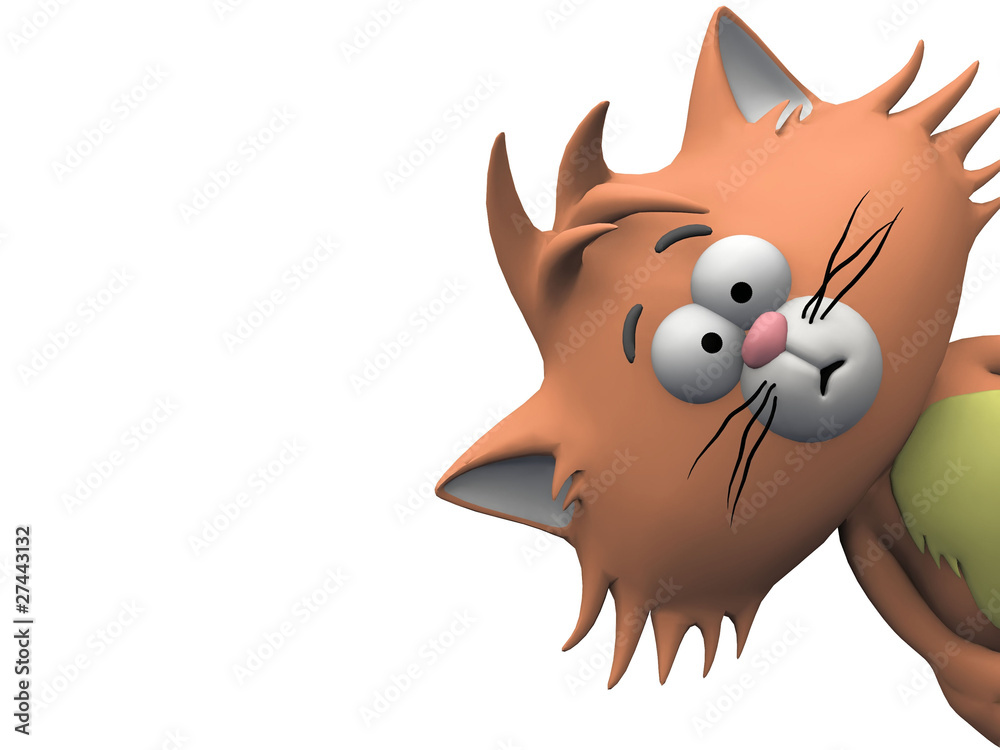 Bonjour Le Chat Stock Illustration Adobe Stock