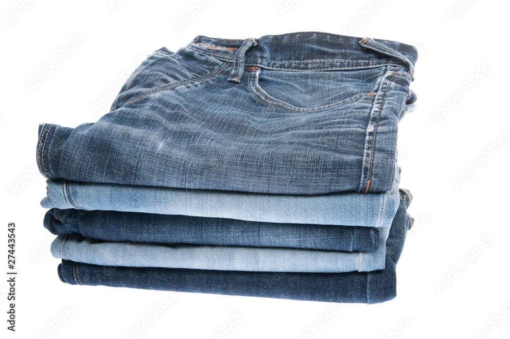 Stack of jeans