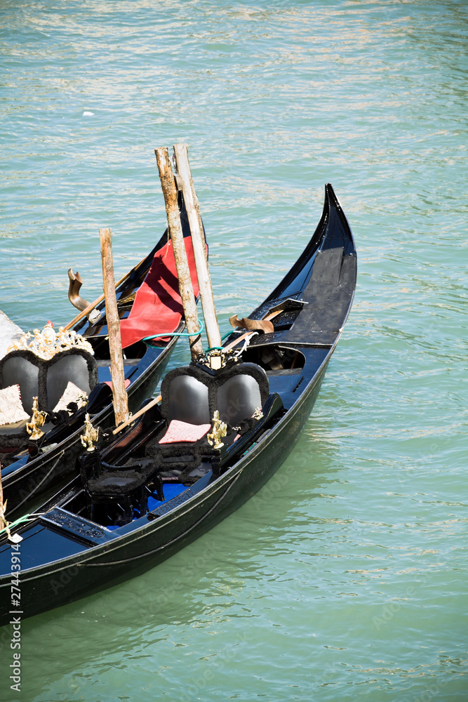 Venice canals and gondola