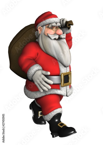 pere noel portant sac