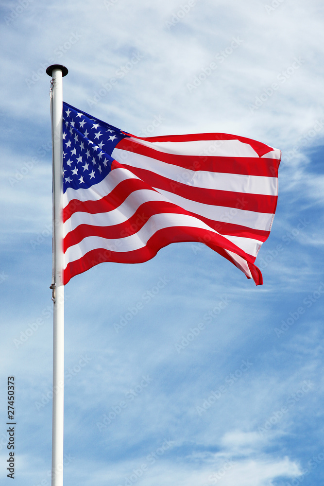 bandiera americana sventolante