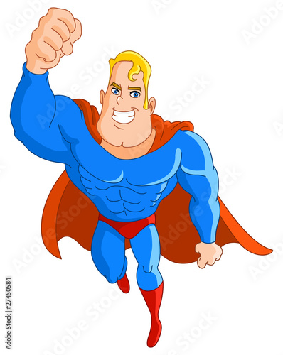 Flying super hero