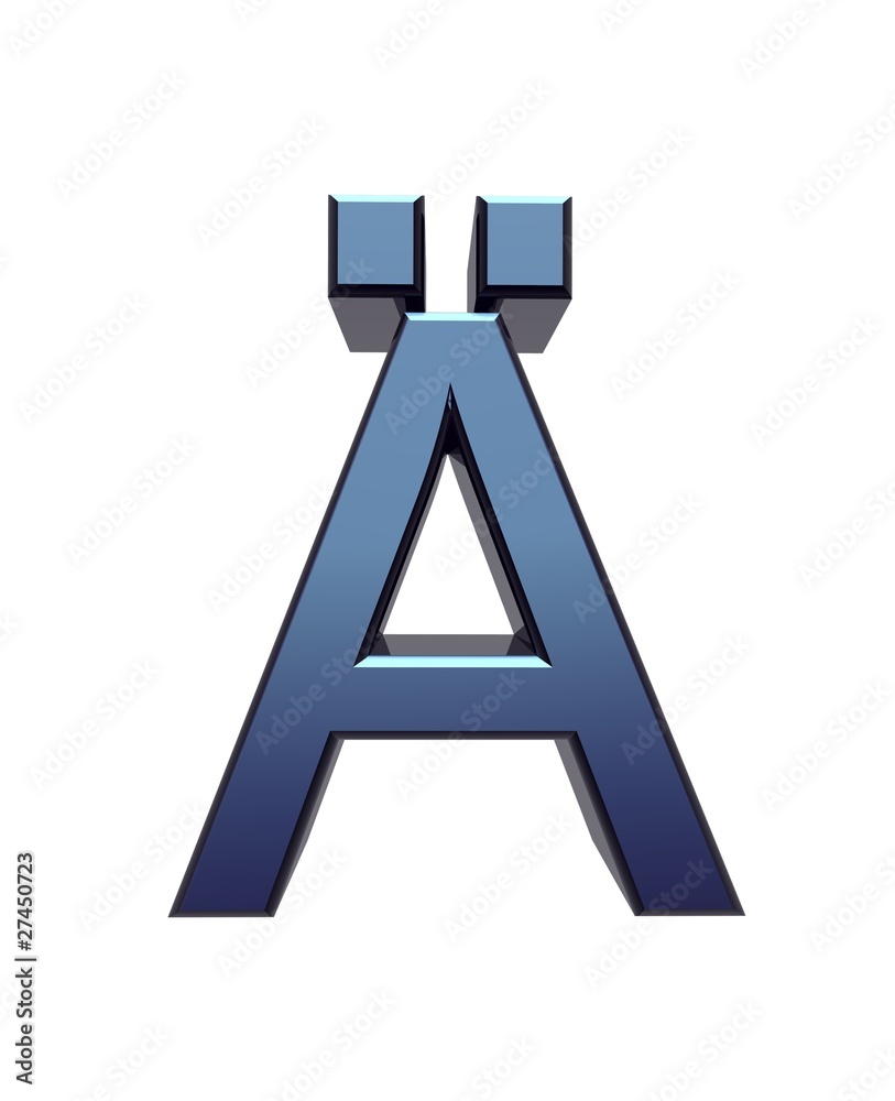 Buchstabe Ä StockIllustration Adobe Stock