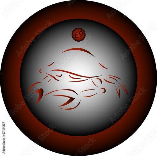Cancer zodiac vector sign