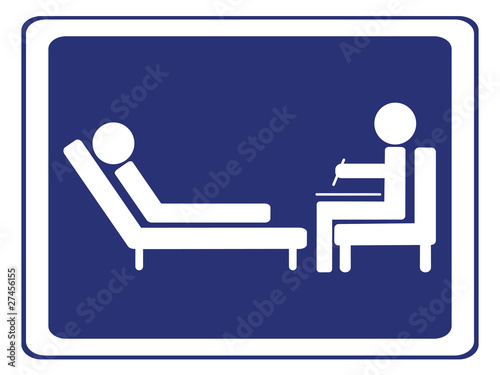 psychology session sign vector